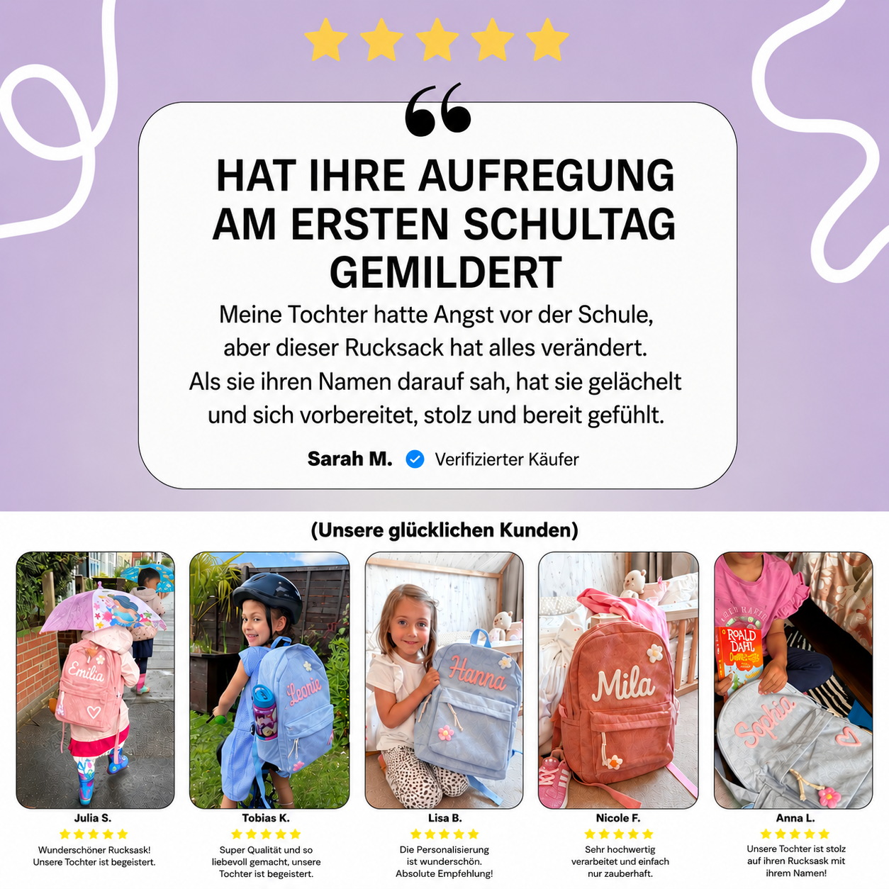 Zauberrucksack® Personalisierter Cord-Rucksack